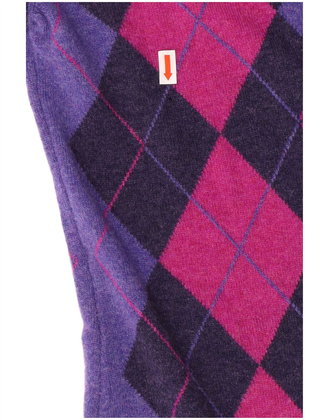 BENETTON Womens Jumper Dress UK 10 Small Multicoloured Argyle/Diamond