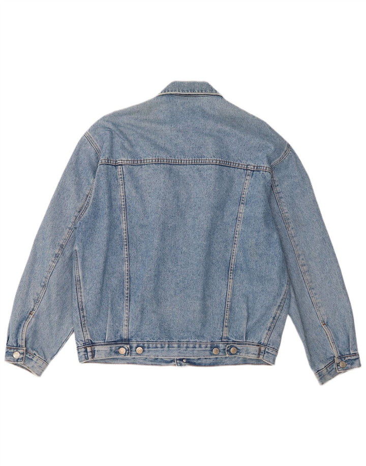 Vintage hombres chaqueta de mezclilla Reino Unido 42 XL azul