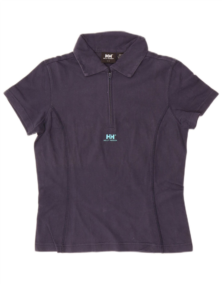 Helly Hansen Polo para mujer UK 10 Small Azul marino Algodón