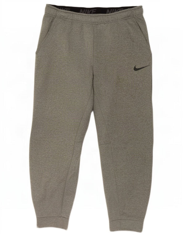 Nike Hombre Dri Fit Chándal Pantalones Joggers Grande Gris Poliéster