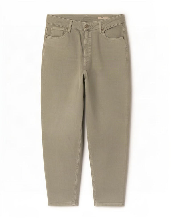 Marks & Spencer Jeans Mom Crop Tapered para Mujer UK 46 Large W32 L25 Verde