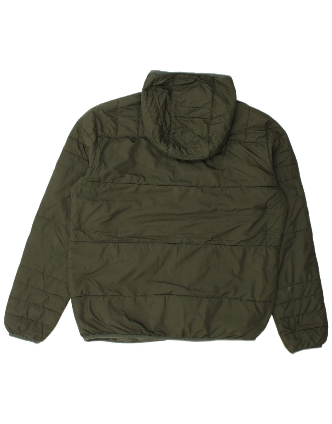 Jack & Jones Chaqueta acolchada con capucha para hombre UK 42 XL Poliéster verde