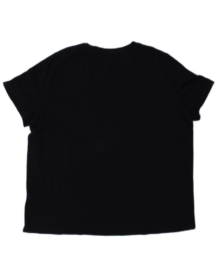 TOMMY HILFIGER Camiseta gráfica para mujer Top UK 40 XL Algodón azul marino