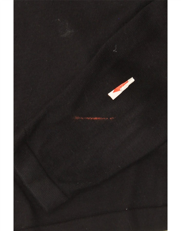 Marks & Spencer Suéter tipo cárdigan corto para mujer UK 42 Viscosa negra mediana