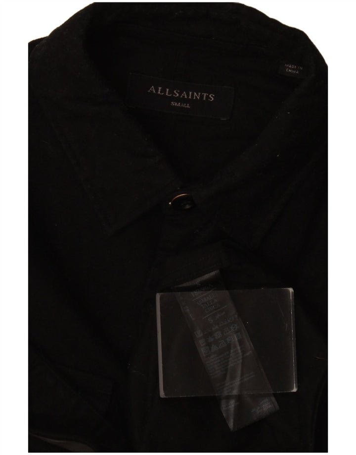 Camisa All Saints Hombre Pequeña Algodón Negro