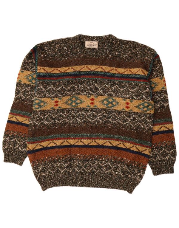 Suspence Jersey de cuello redondo para hombre IT 50 Medium Multicolor Fair Isle