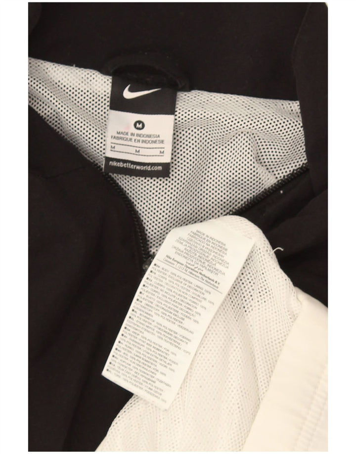 Nike - Chaqueta de chándal para hombre, color negro medio, poliéster con bloques de color