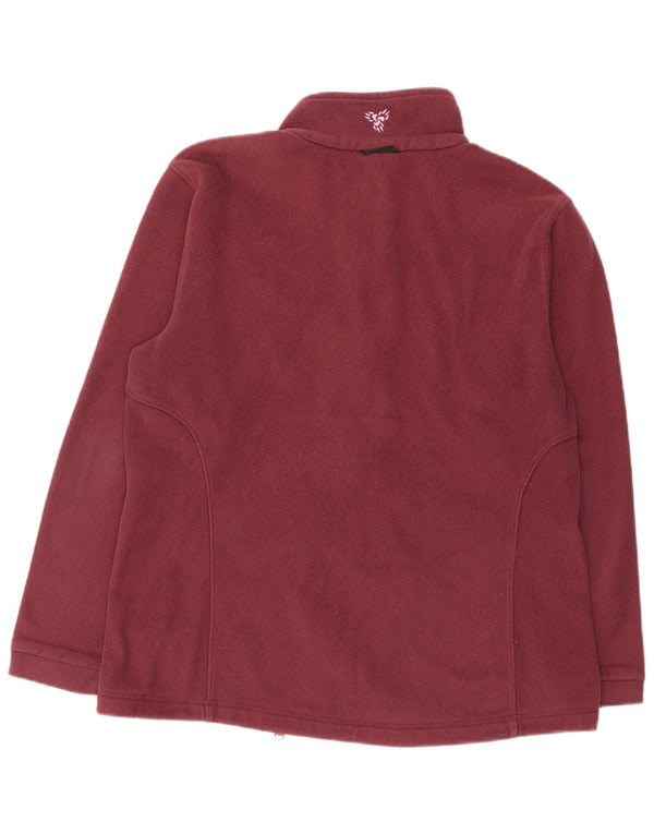 Jack Wolfskin - Chaqueta polar para mujer (talla 40), color burdeos