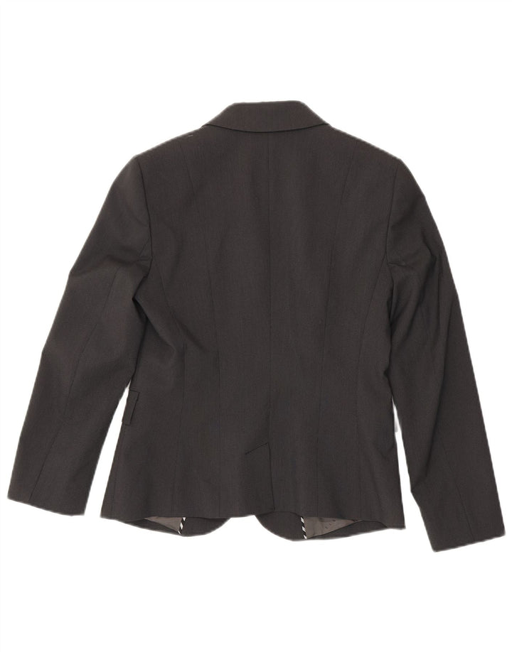 Sisley Chaqueta Blazer De 2 Botones Para Mujer IT 42 Poliéster Gris Medio