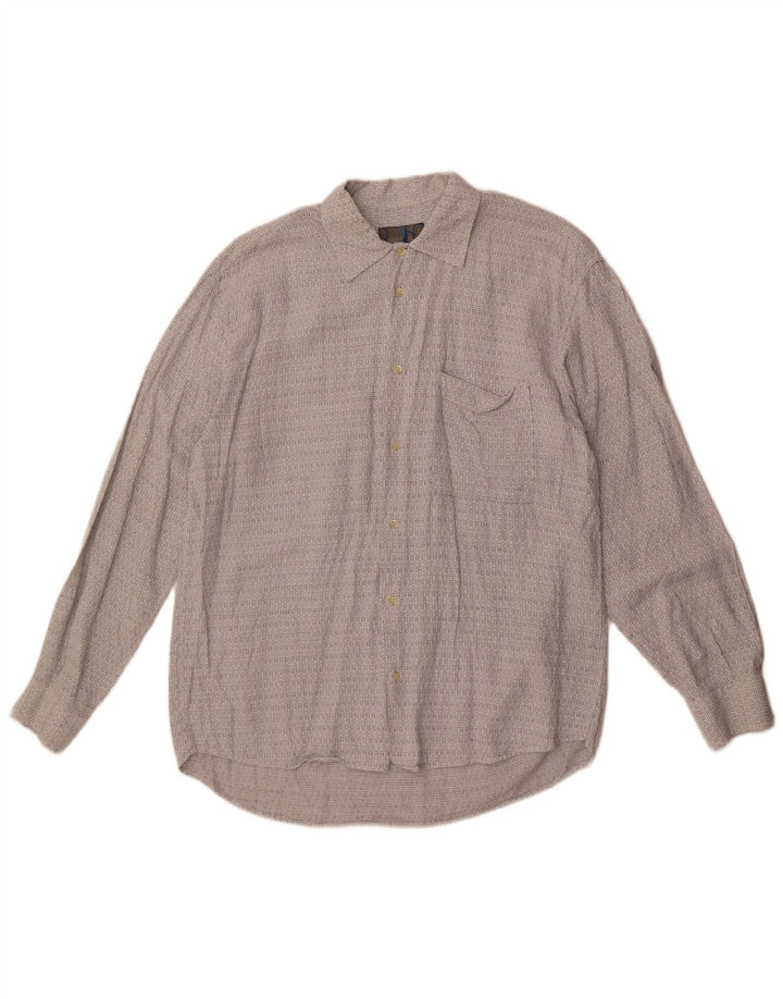 Camisa Mac Fashion Hombre Rayas Gris Medio