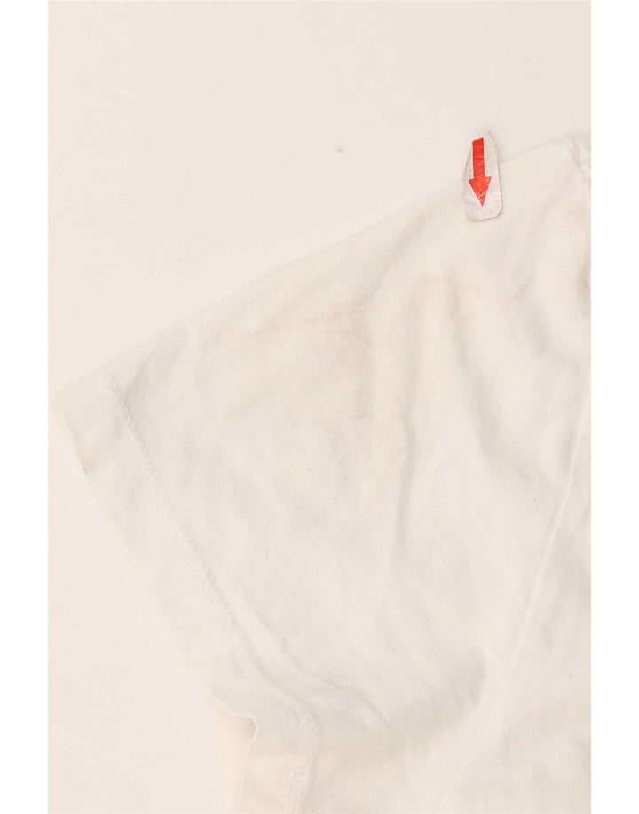 Levi's Camiseta para mujer Top UK 10 Small White Cotton