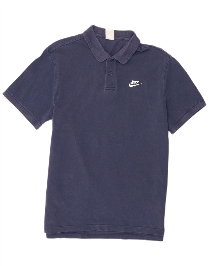Polo Nike Hombre Grande Azul Algodón