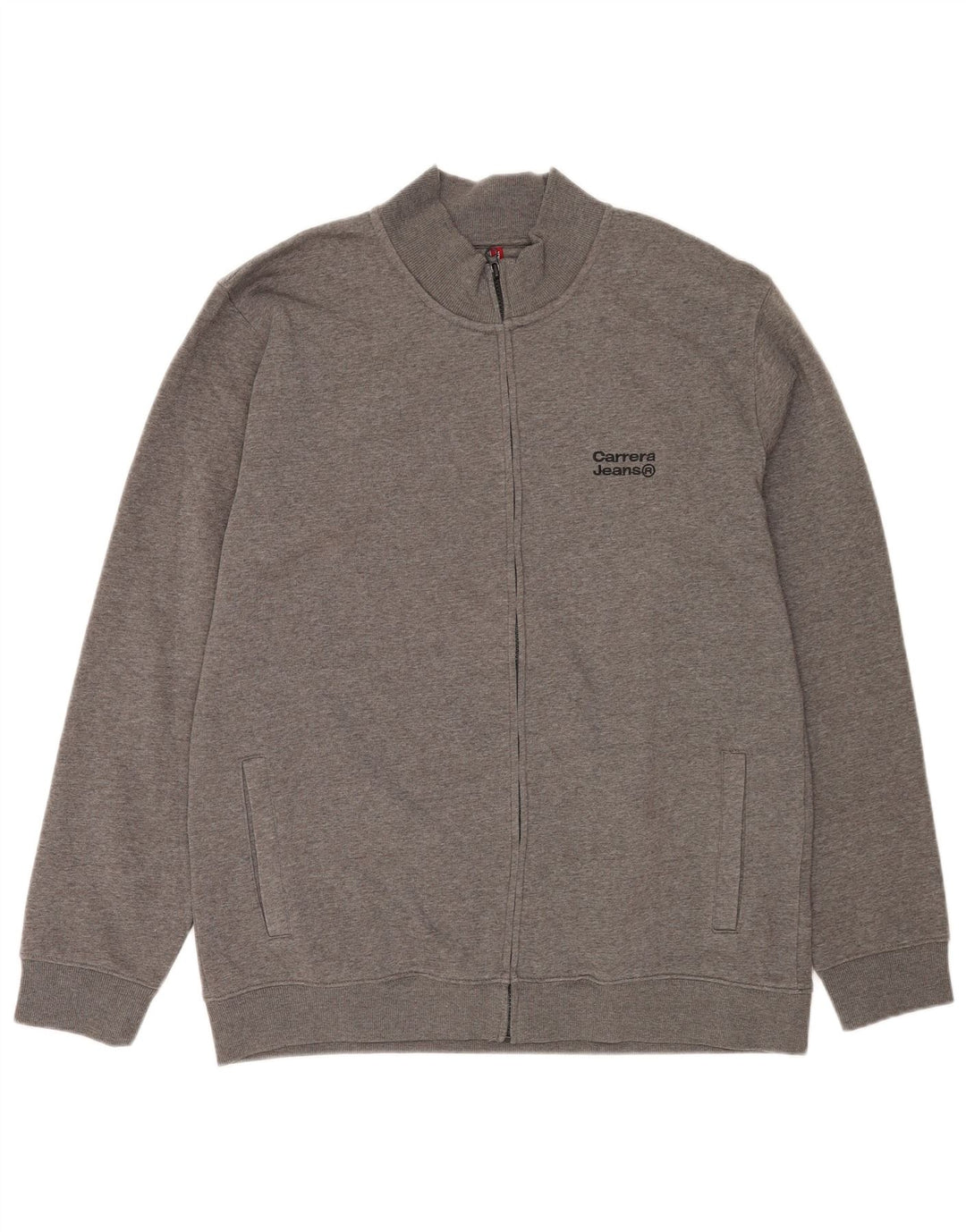 Carrera Chaqueta de chándal para hombre 2XL Poliéster gris