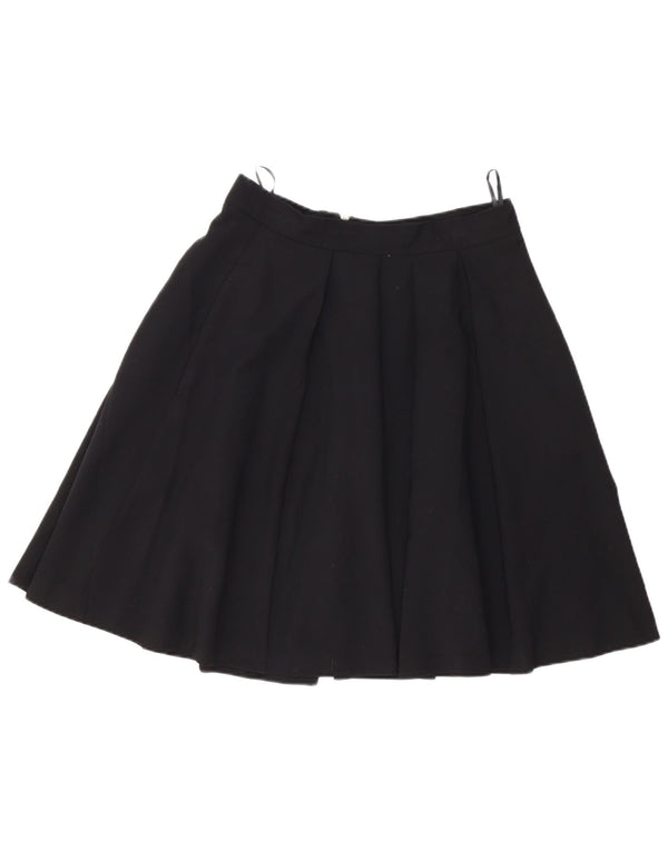 French Connection Falda Plisada Acampanada para Mujer UK 40 Mediano W28 Negro