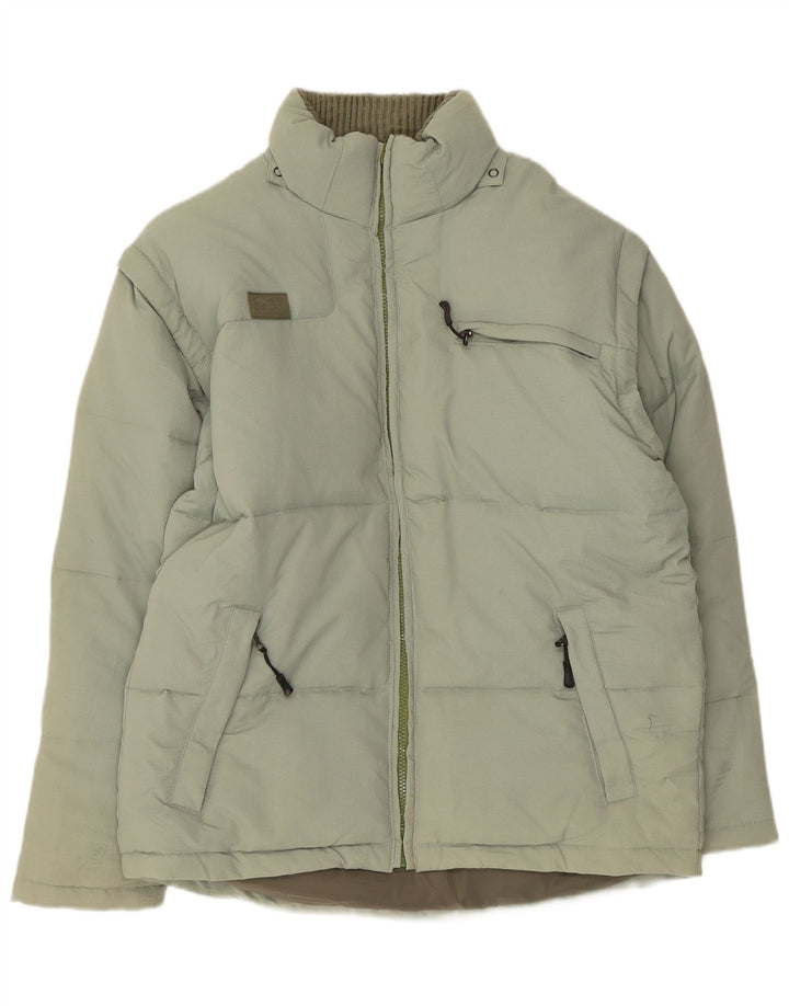 Fila Chaqueta acolchada para hombre UK 36 Small Verde Poliamida