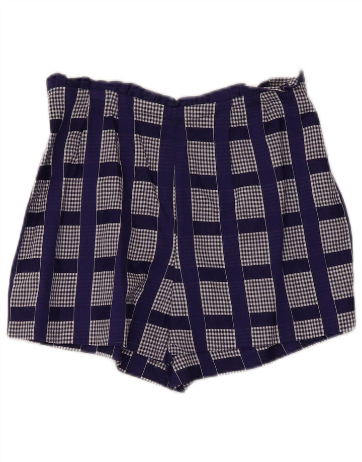 Vintage Mujer 2 Piezas Set UK 2 2XS Azul Check