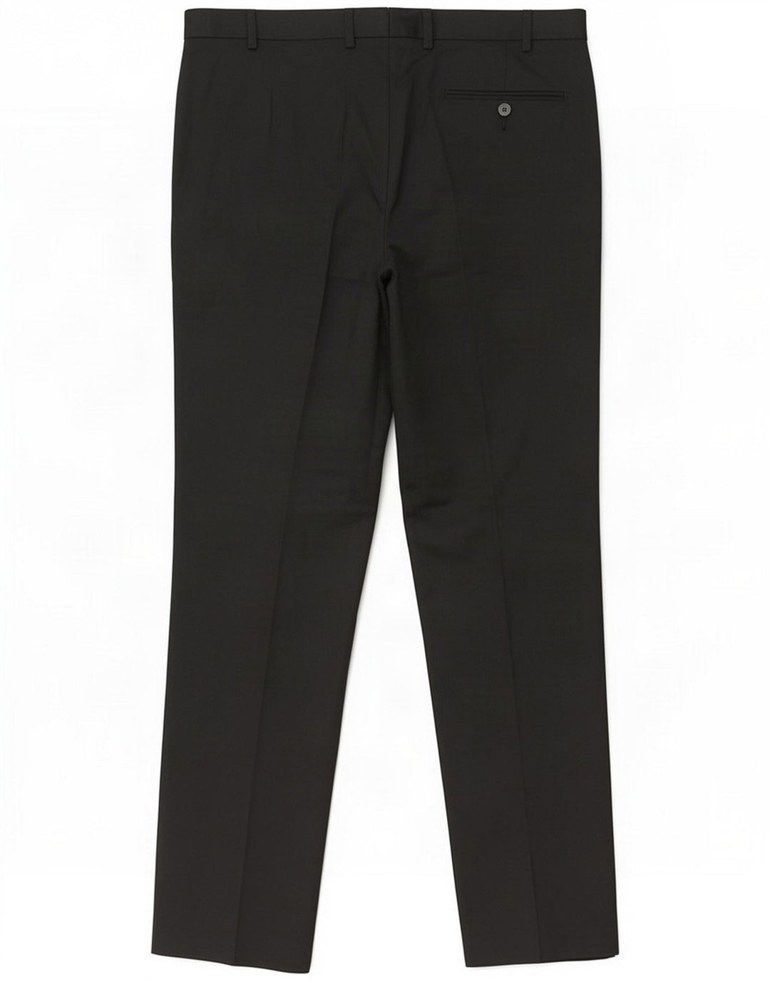 Marks & Spencer Pantalón de traje de corte regular para hombre W36 L33 Poliéster negro