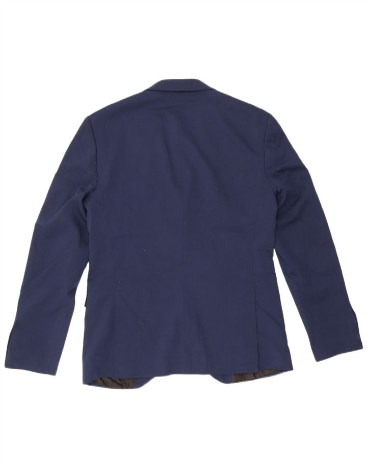 Jack & Jones Chaqueta tipo blazer súper delgada con 2 botones para hombre IT 50 Large Azul marino