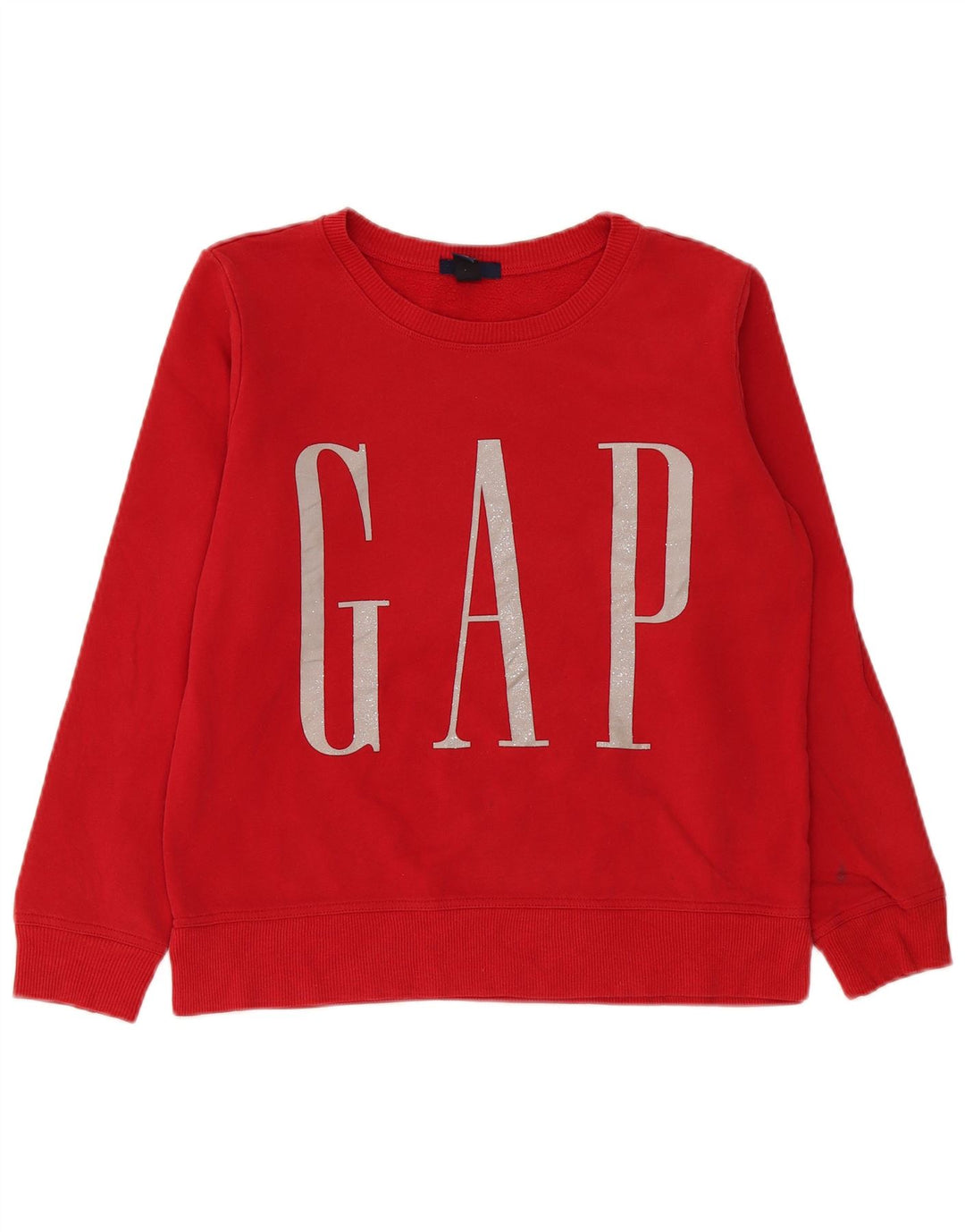 Gap - Sudadera gráfica para mujer, talla 40, algodón rojo mediano