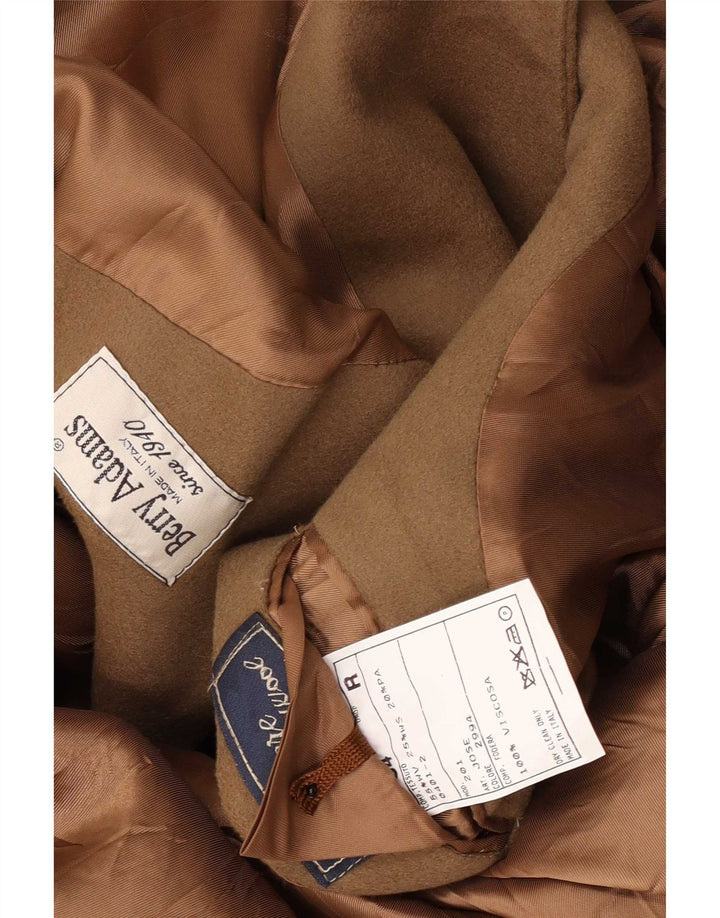 Berry Adams Abrigo para hombre IT 54 2XL Lana virgen beige