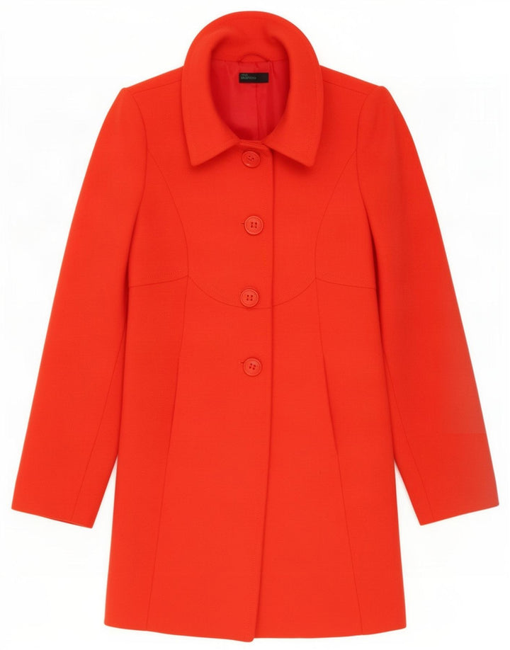 Abrigo Mujer Benetton IT 38 XS Lana Naranja