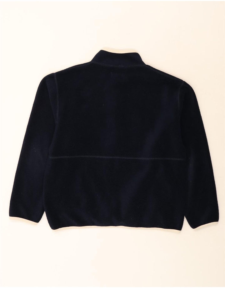 Jersey de forro polar con cremallera y cuello para hombre de White Stuff, talla grande, poliéster azul marino