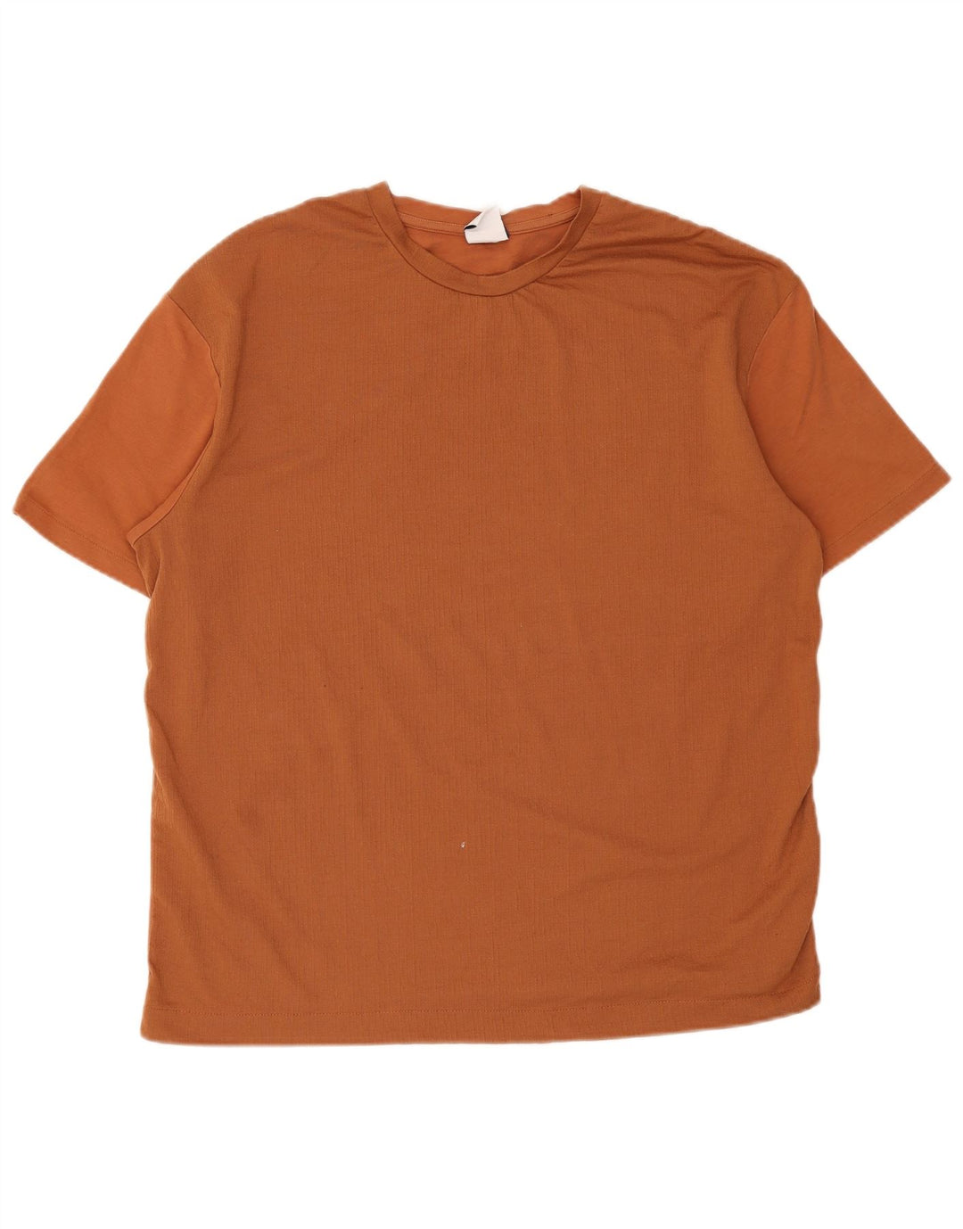 Zara Hombre Camiseta Top Grande Algodón Marrón