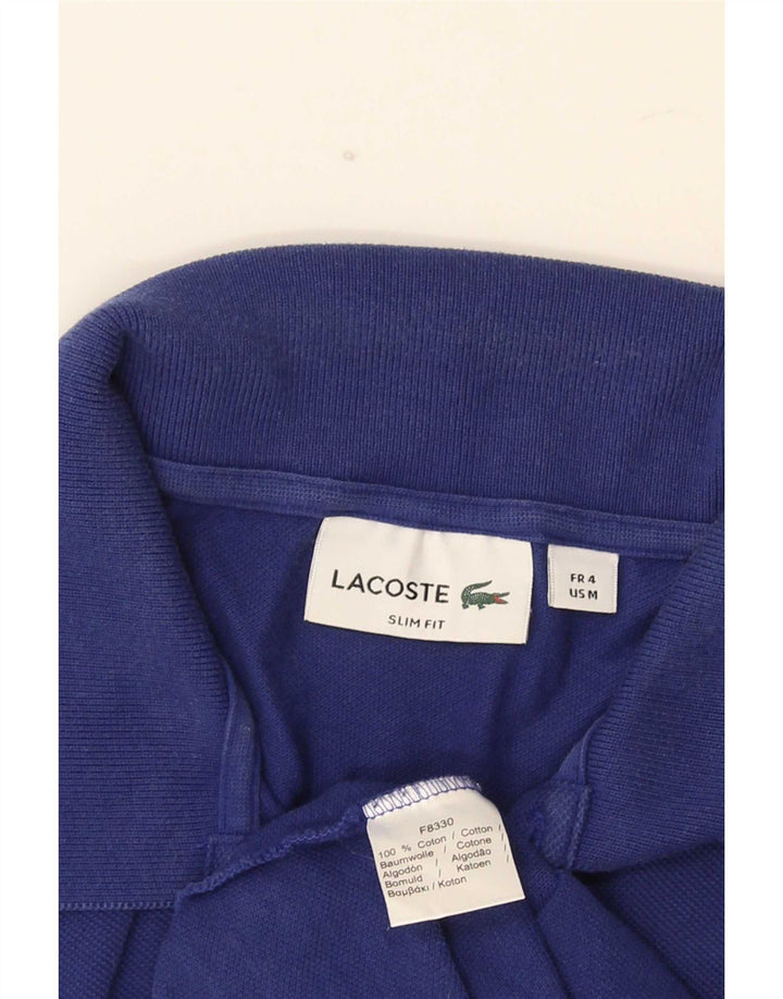 Lacoste Polo Slim Fit para Hombre Talla 4 Algodón Azul Medio