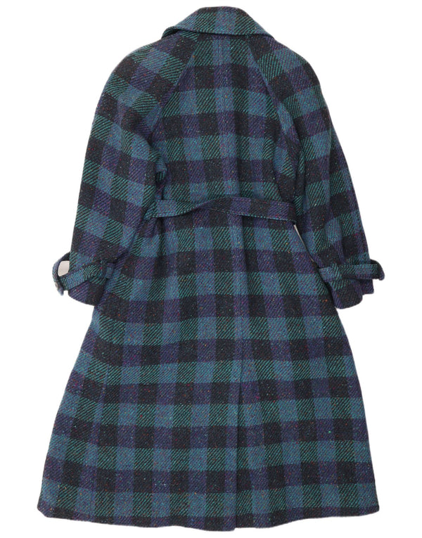 BLARNEY WOOLEN MILLS Abrigo de doble botonadura para mujer UK 40 Azul medio Clásico
