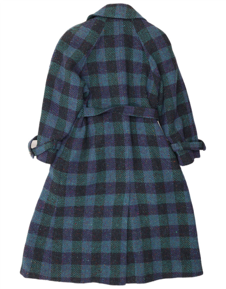BLARNEY WOOLEN MILLS Abrigo de doble botonadura para mujer UK 40 Azul medio Clásico