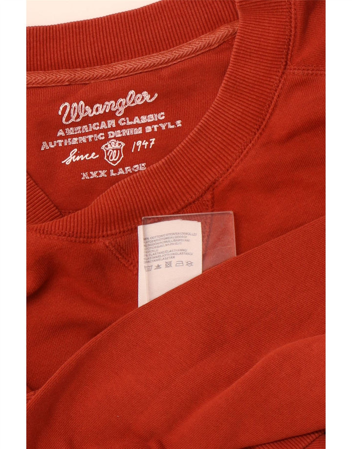 WRANGLER Sudadera Hombre Jersey 3XL Naranja Algodón