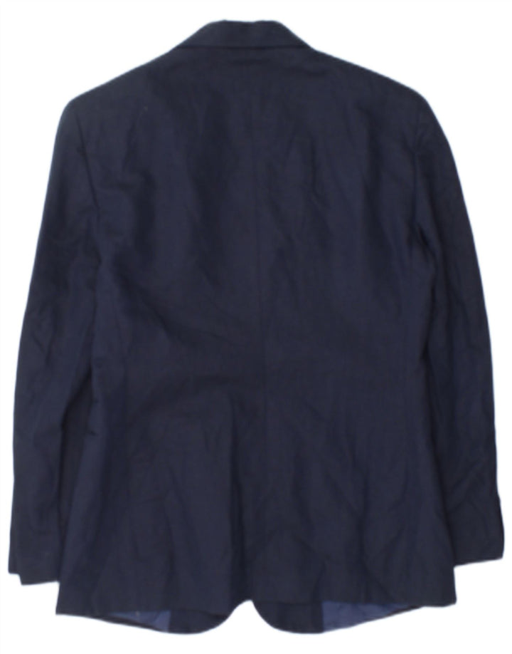 Benetton Blazer De 2 Botones IT 42 Medium Azul Marino Algodón