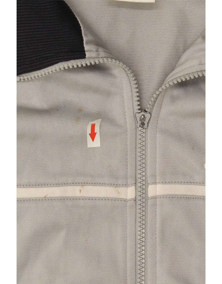 Adidas Hombre Chaqueta De Chándal Con Estampado Gráfico Poliéster Color Block Gris Medio