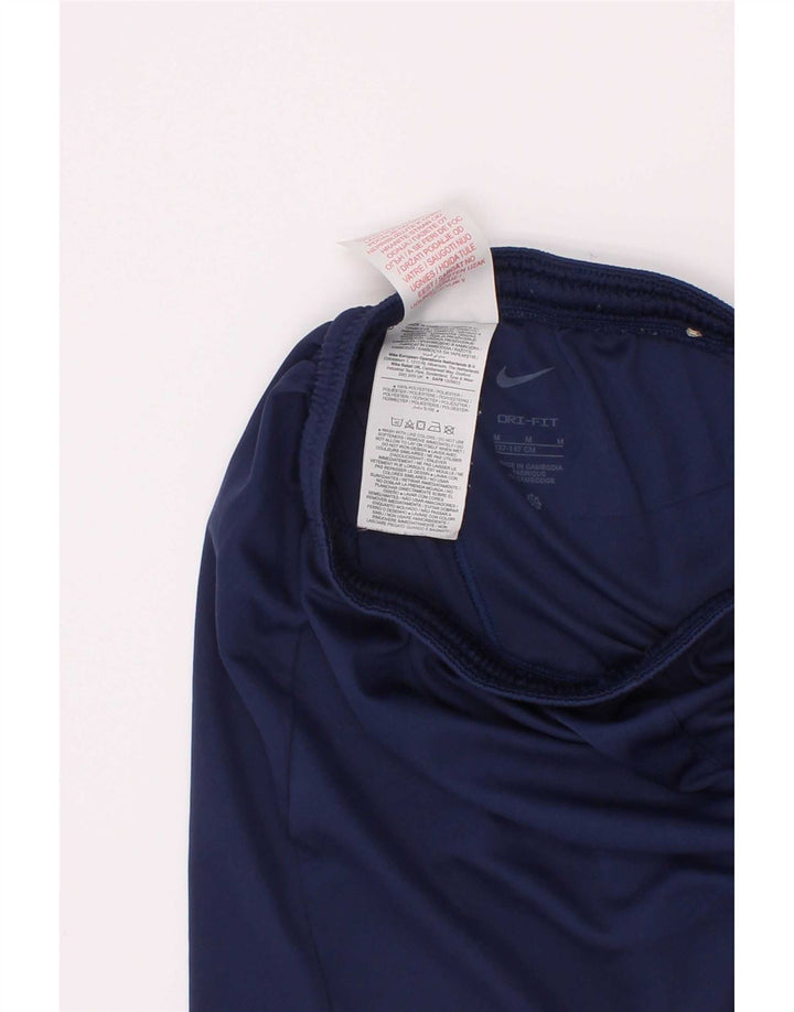 Nike - Pantalones cortos deportivos Dri Fit para niños de 10 a 11 años, tamaño mediano, azul marino, poliéster