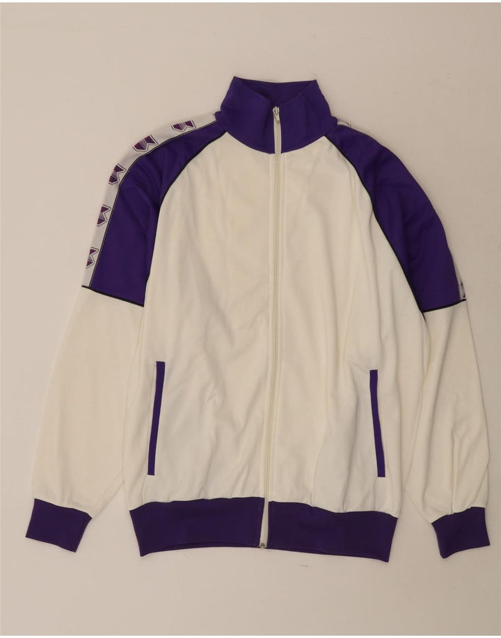 Chándal completo con gráfico vintage para hombre Poliéster con bloques de color blanco grande