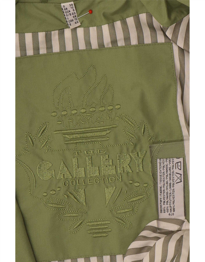 Gallery Chaqueta impermeable extragrande con capucha para mujer UK 40 Poliéster verde medio