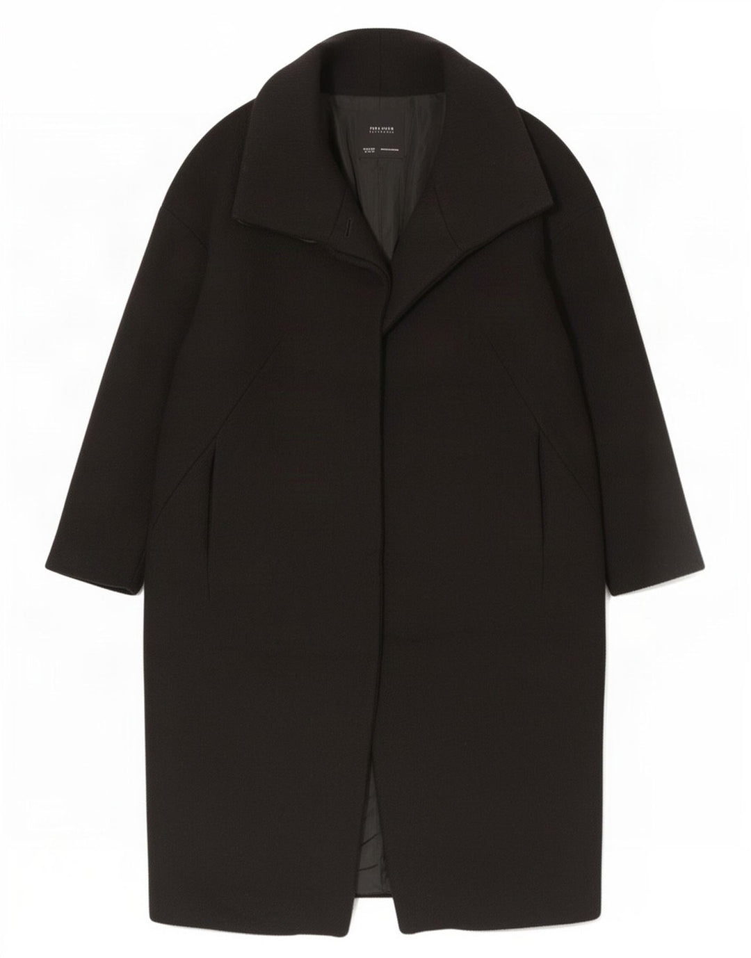Zara Mujer Abrigo Extragrande UK 6 XS Negro