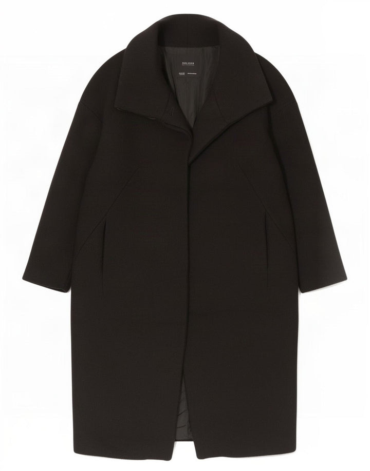 Zara Mujer Abrigo Extragrande UK 6 XS Negro