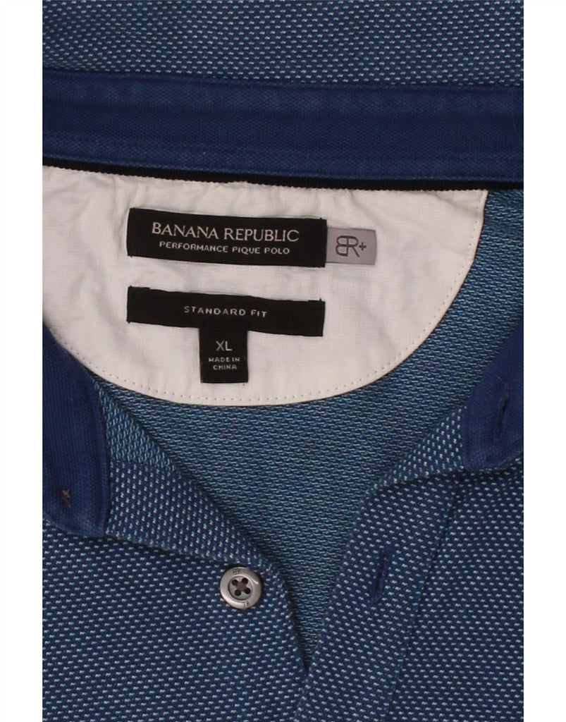 BANANA REPUBLIC Mens Standard Fit Polo Shirt XL Blue Cotton Vintage Banana Republic and Second-Hand Banana Republic from Messina Hembry 
