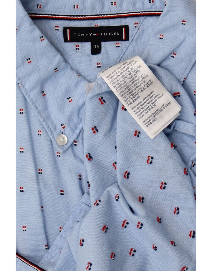 Tommy Hilfiger Camisa Niño 15-16 Años Algodón Lunares Azul