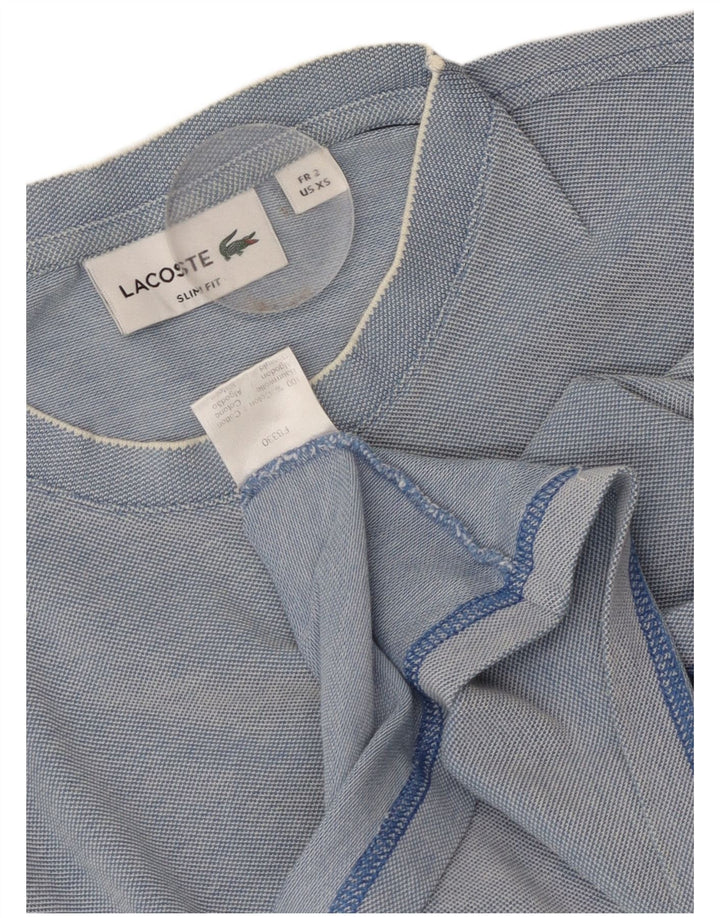 Lacoste Camiseta Slim Fit para Hombre Talla 2 XS Algodón Azul