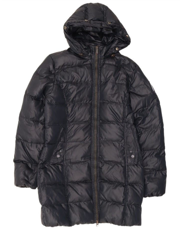 Bomboogie Abrigo acolchado de gran tamaño con capucha para mujer US 4 Small Azul marino