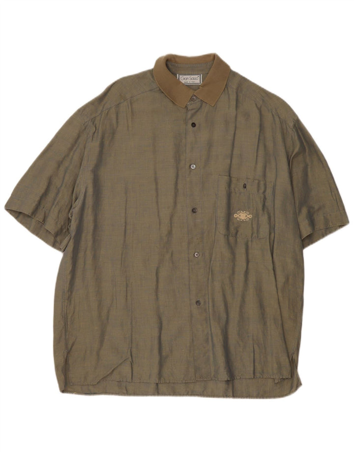 Gran Sasso Camisa Manga Corta Hombre XL Caqui
