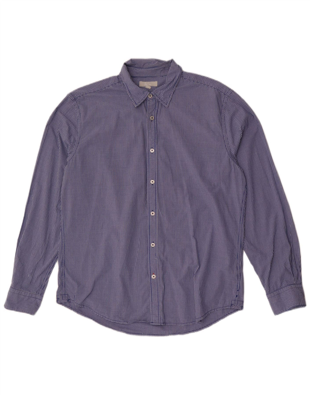 Camisa de corte slim de algodón a cuadros azul grande de Boden Hombre