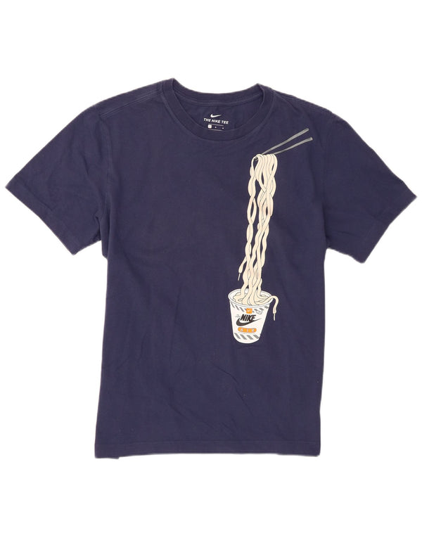 Nike - Camiseta gráfica para hombre, talla grande, algodón azul marino
