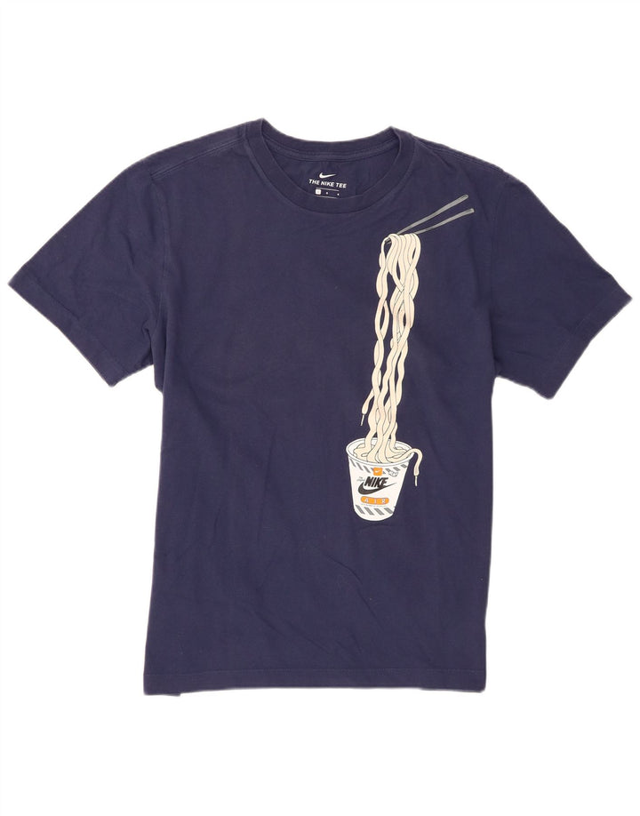 Nike - Camiseta gráfica para hombre, talla grande, algodón azul marino