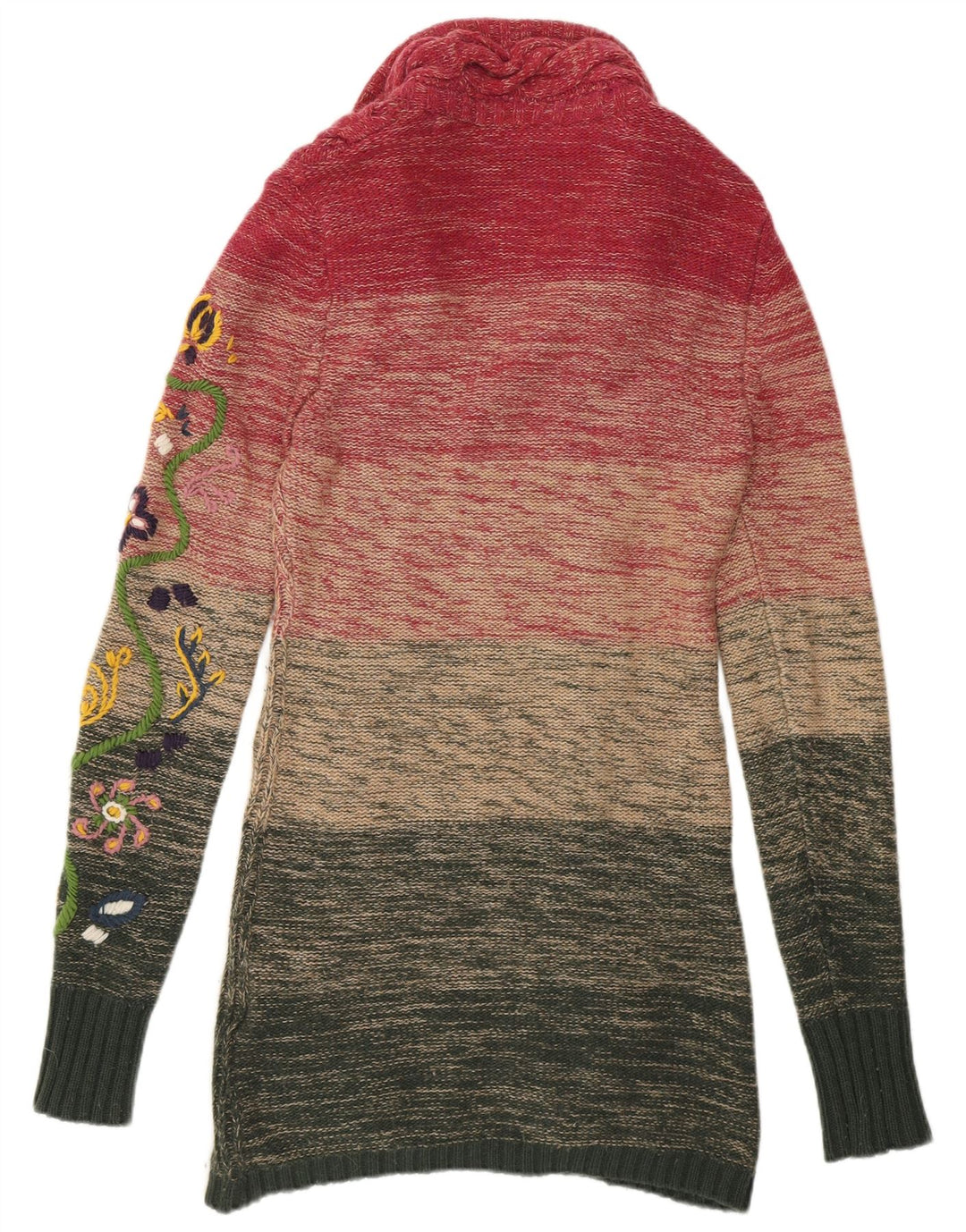 Replay Suéter tipo cárdigan para mujer UK 40 Small Multicolor Colorblock
