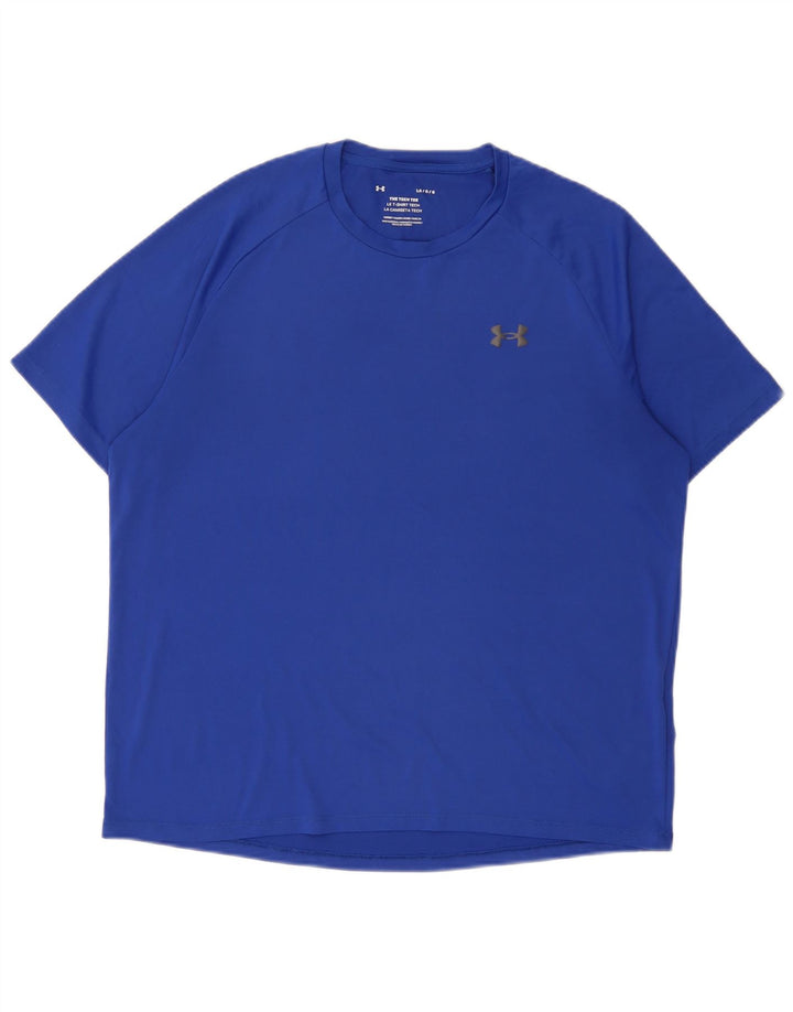 Camiseta Under Armour Hombre Top Grande Poliéster Azul