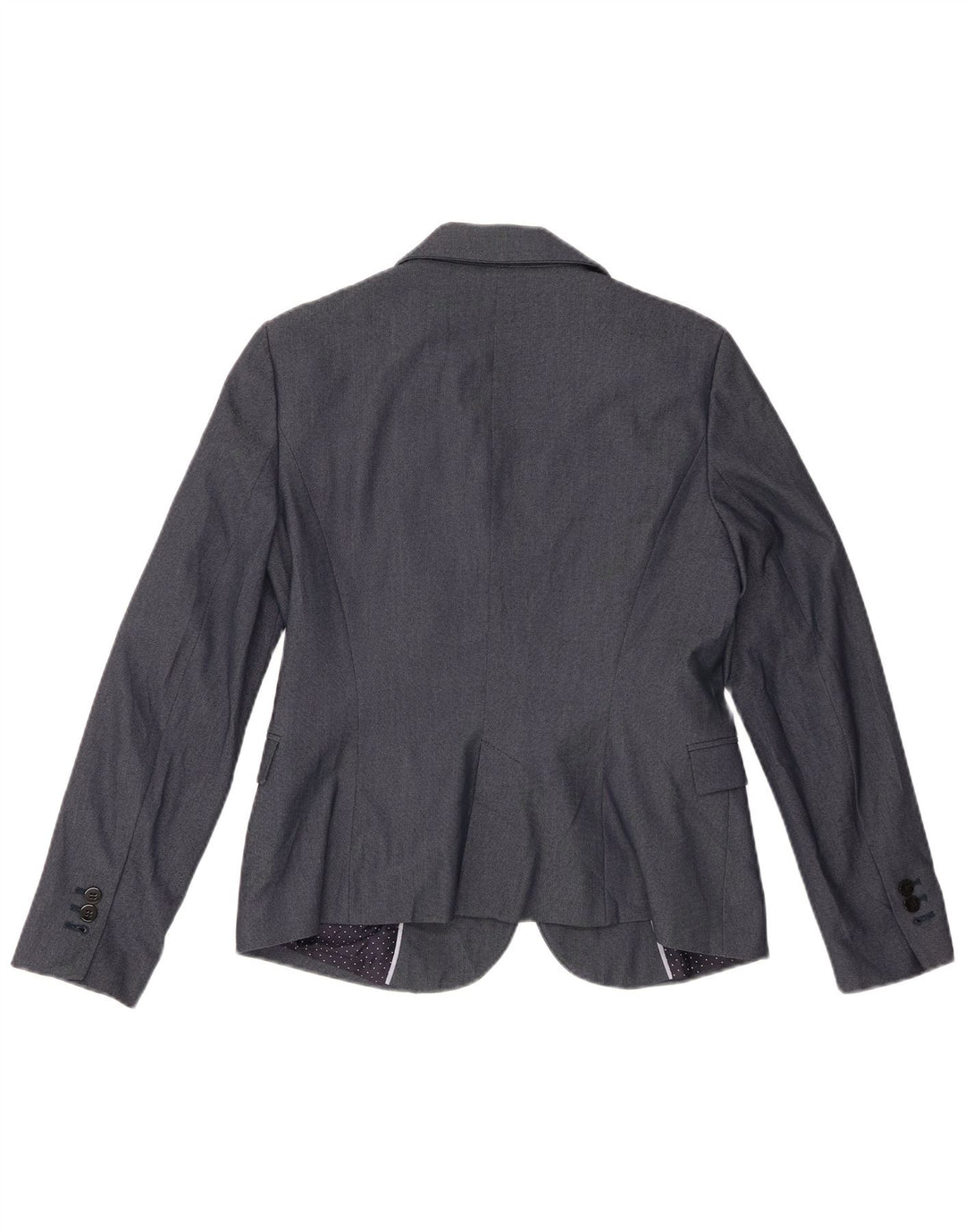 Zara Chaqueta Blazer De 1 Botón para Mujer UK 44 Grande Azul Marino