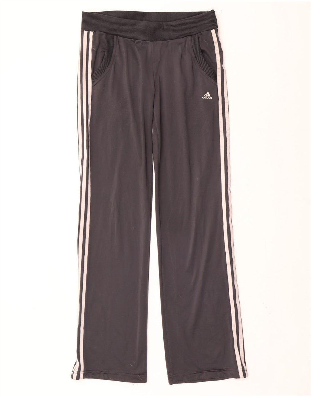 ADIDAS Pantalones de chándal para mujer UK 12 Poliéster gris medio